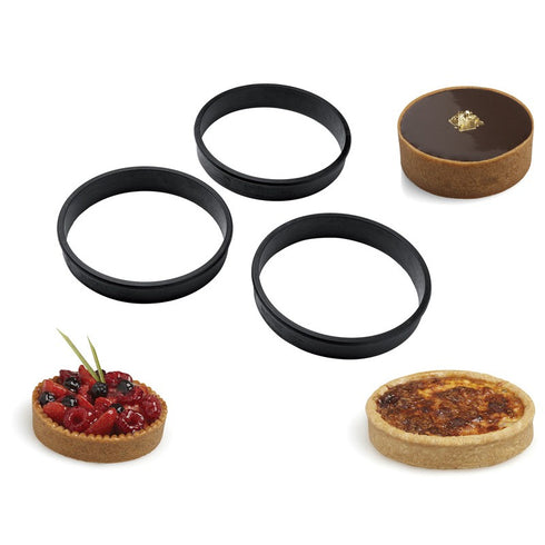 6 Cercle Tarte  Moulds Exoglass D100Mm H20 6